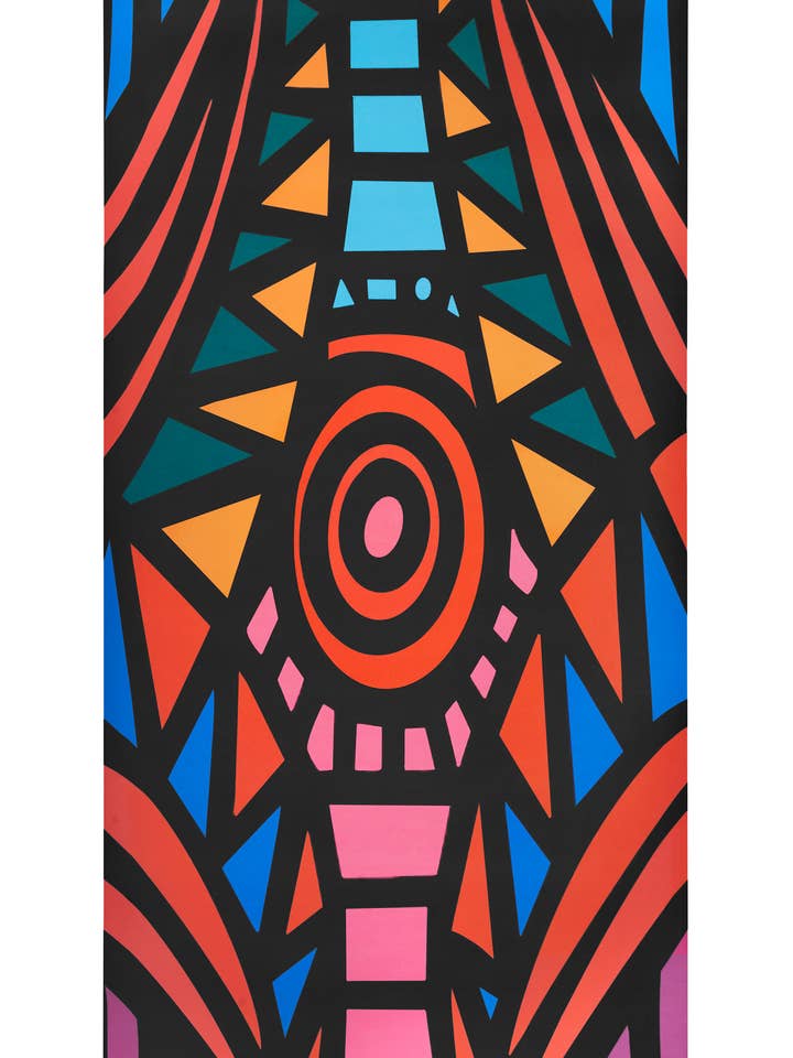 Striped Colourful Sustainable Yoga Mat - Courbe D'Energy for wholesale by Ladina Yoga