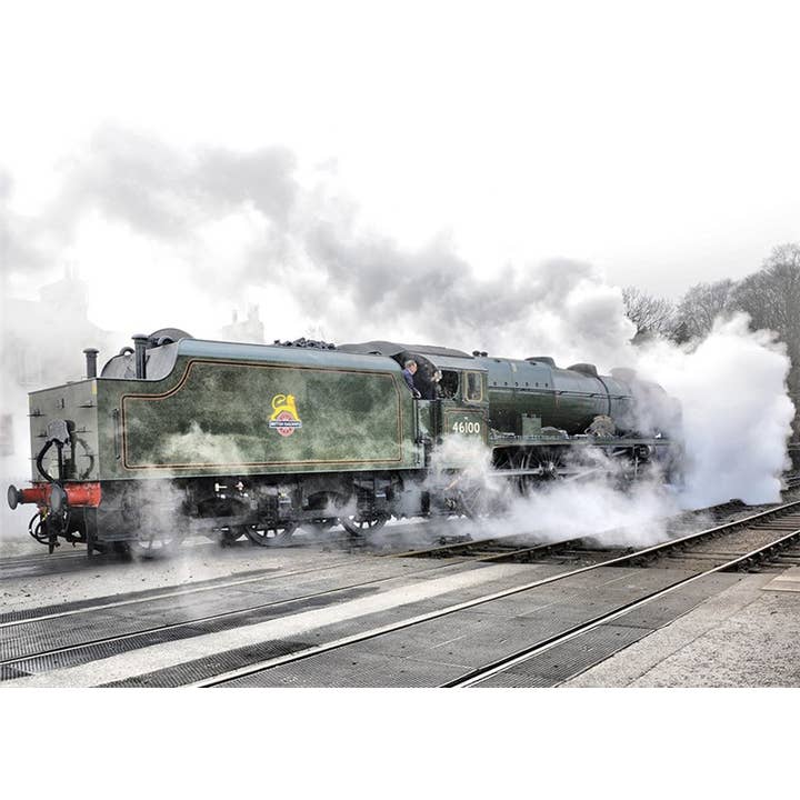 Carte de vœux Royal Scot en pleine vapeur pour la vente par Natural Partners Limited