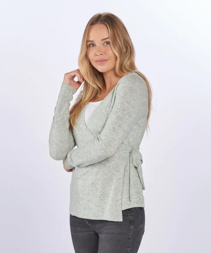 Boxercraft - Vente Haut en maille – femme - Haut cache-cœur Cudddle1