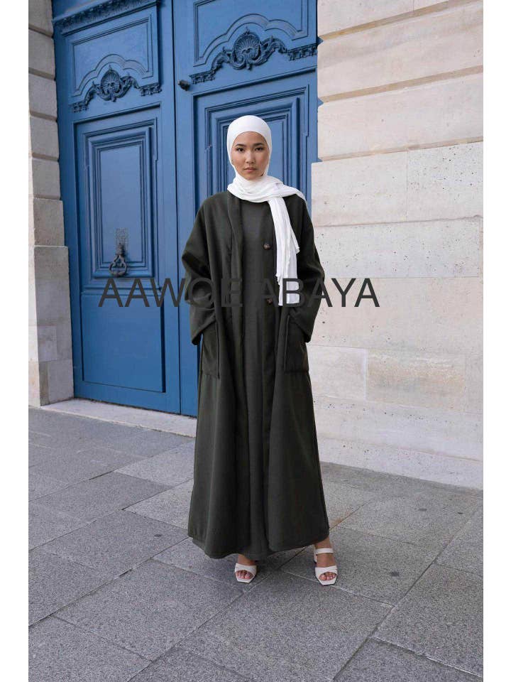 Aawoe Abaya - Wholesale Coat - Women's - Long Winter Coat - Length 145 cm - 21605