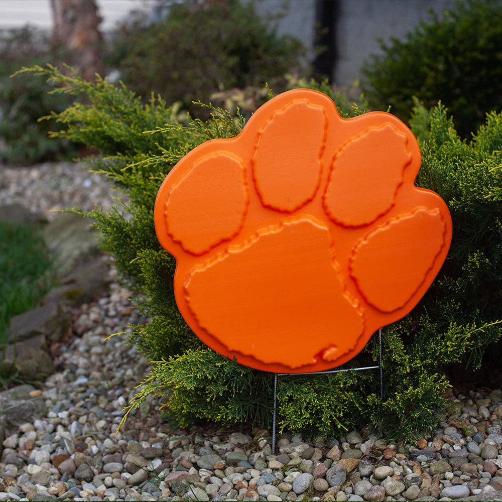 Fanlawnaments - Wholesale Outdoor Ornament/Decor - The Original Clemson Lawn Ornament - Clemson Tigers Paw2