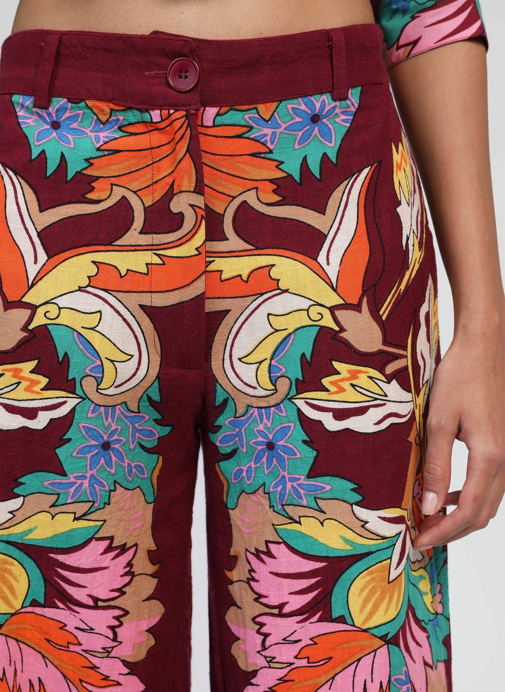 An'ge - Wholesale Pants - Women's - ROSSY PANTS pachina cherry1