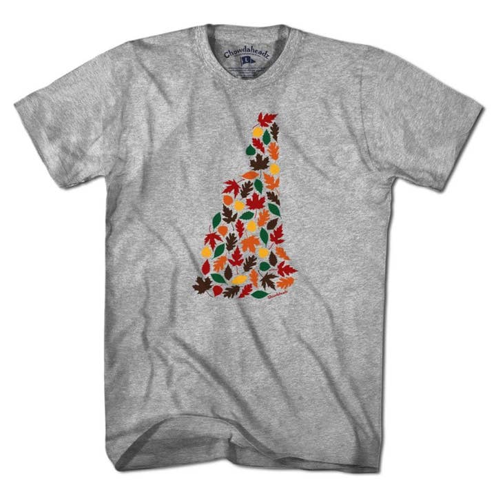 New Hampshire Fall Leaves T-Shirt for wholesale by Chowdaheadz