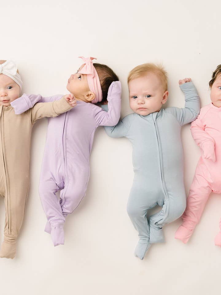 Little One Shop - Wholesale Sleepsuit - Baby - Lilac Bamboo Sleeper12