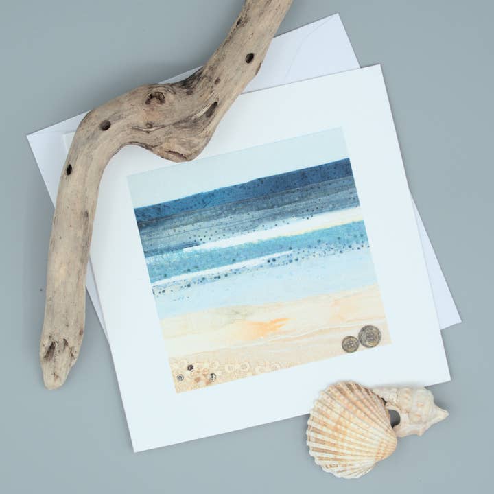 Carte de voeux Seascape n°5 pour la vente par Alison Whateley Design