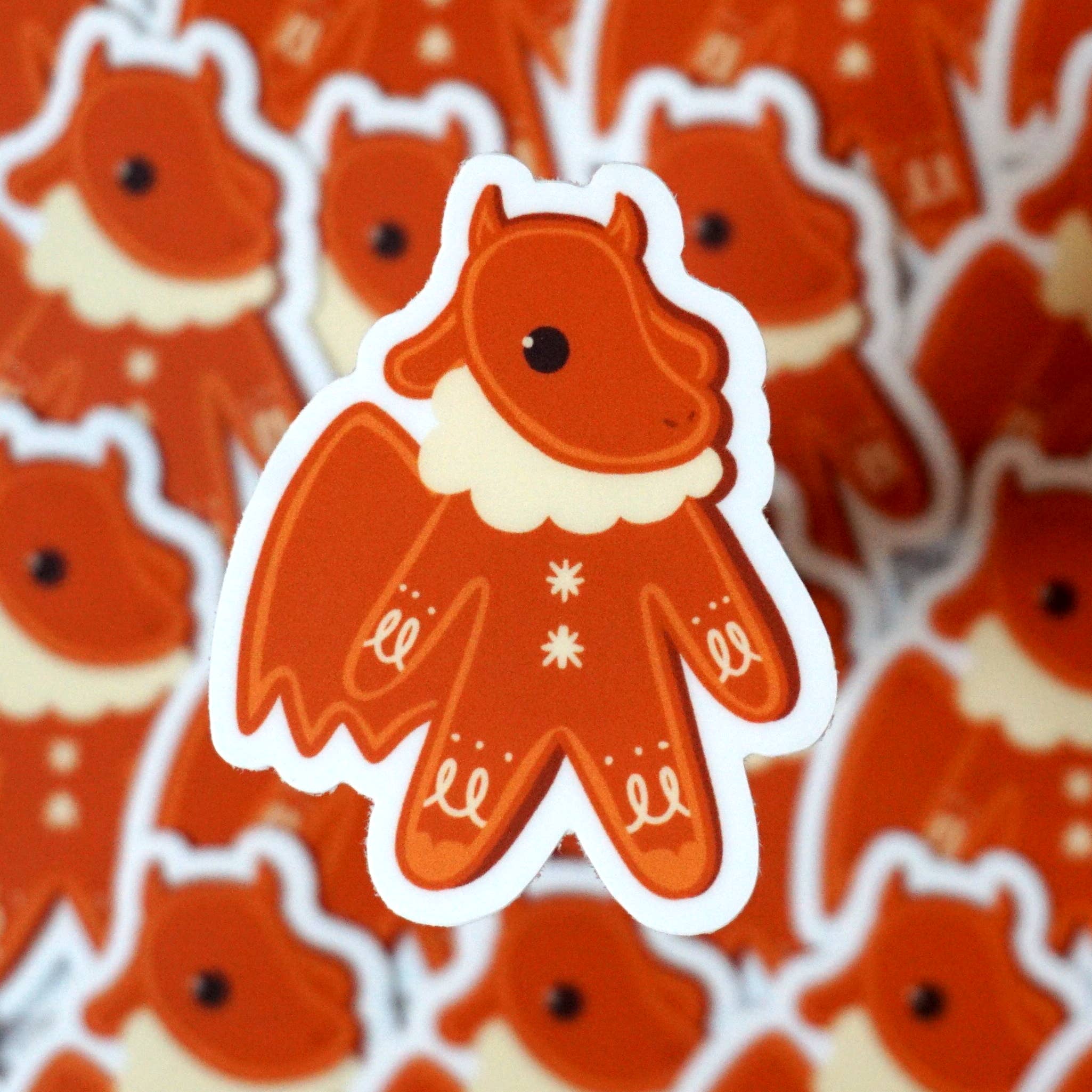 Emcatlang - Wholesale Phone & Laptop Stickers - The Jersey Devil Gingerbread Sticker