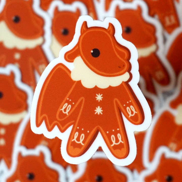 Emcatlang - Wholesale Phone & Laptop Stickers - The Jersey Devil Gingerbread Sticker0