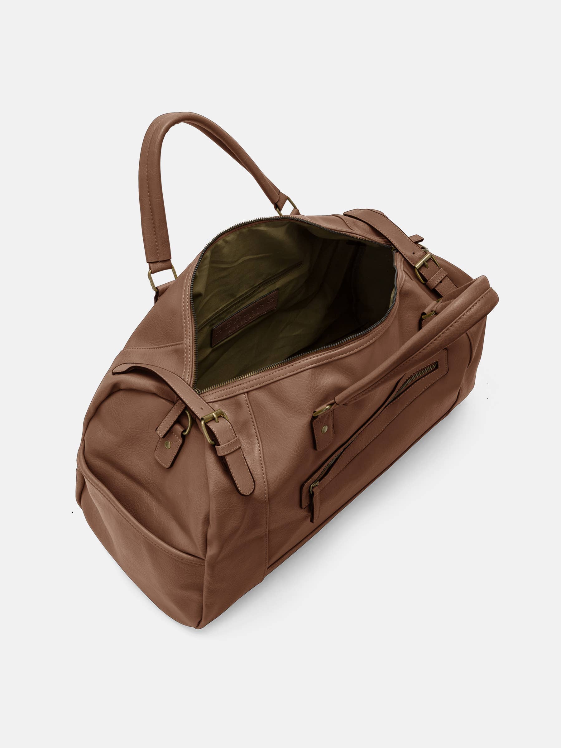 Herling – Saco de viagem - Unissexo por atacado – Herling - Bolsa de viagem vintage grande em couro PU10