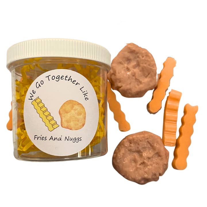 Bubble Bee Soapery - Wholesale Bar Soap - We Go Together Like Fries And Nuggs Mini Soaps Jar2