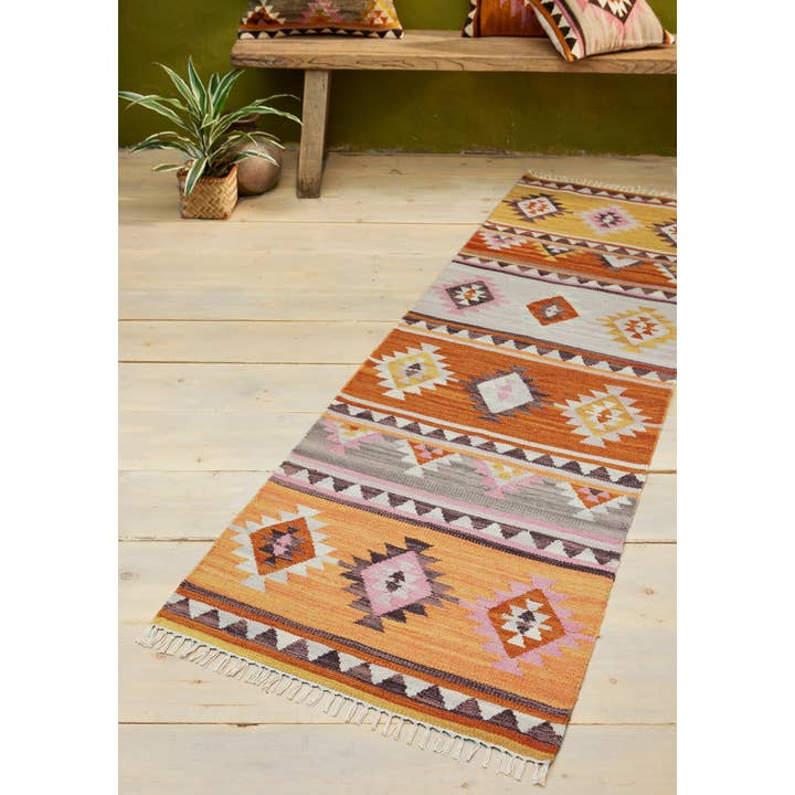 Namaste – wholesale Runner rug – Kunduz Hand loom Kilim Runner Rug 75x240cm