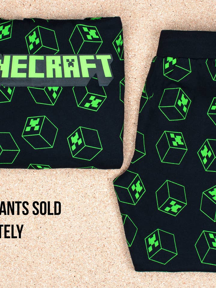 Fringoo Group Ltd – wholesale Hoodie – Child – Minecraft Creeper Pattern Hoodie - Black3