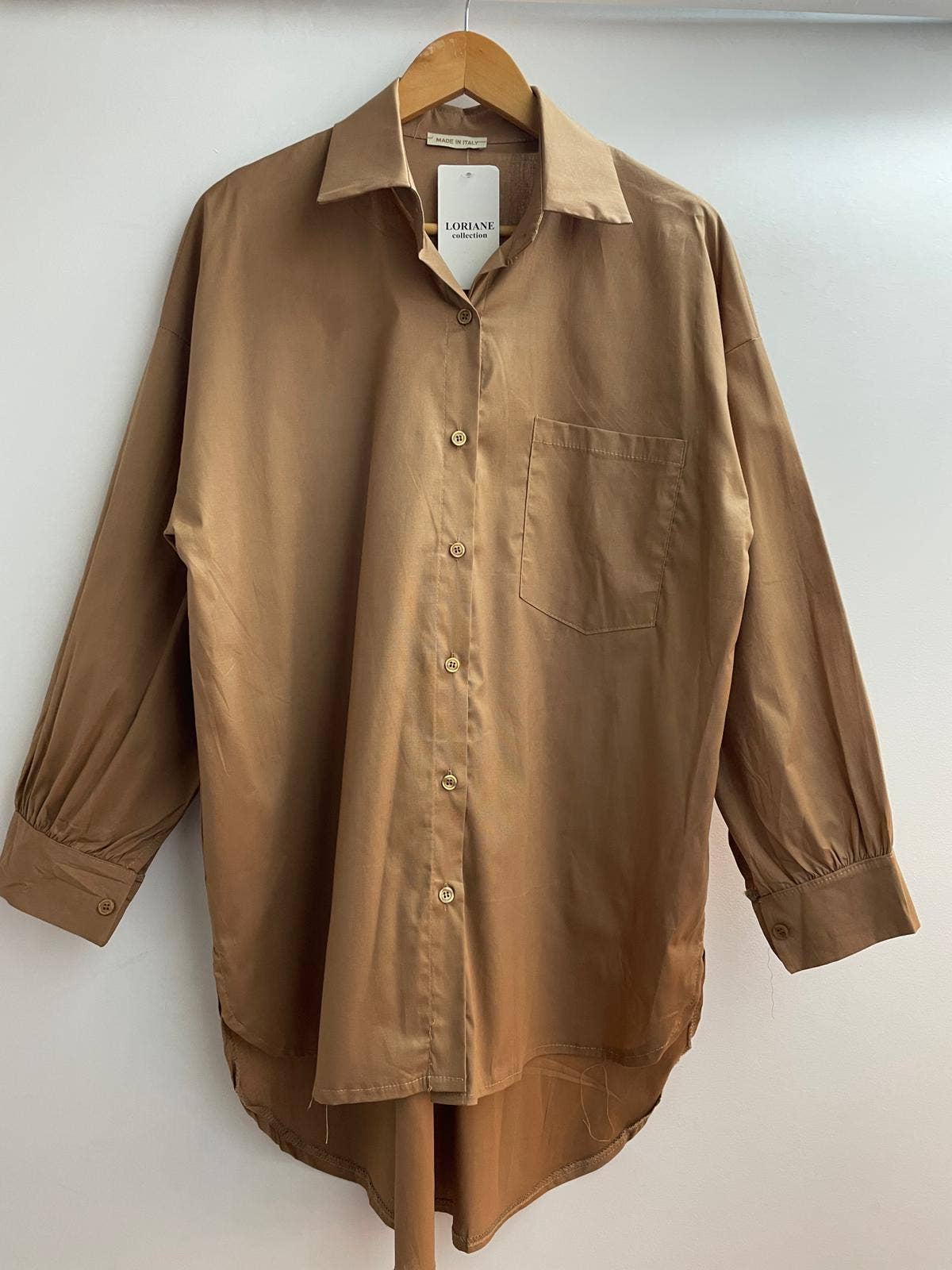LORIANE - Vente Chemise à col boutonné – femme - 21251 Chemise longue uni1
