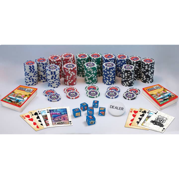 Masterpieces Puzzles - Wholesale Card Game - Route 66 300 Piece Poker Set
