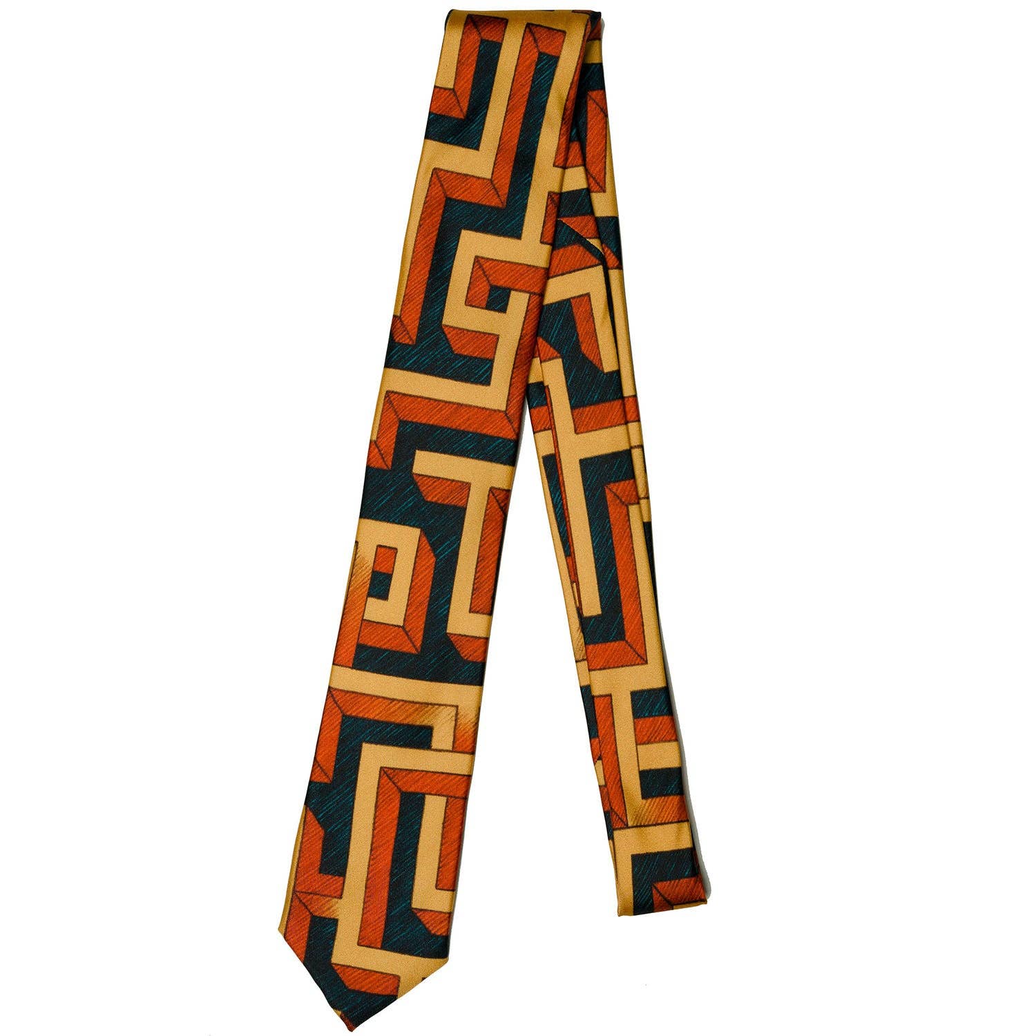 Black Liberty London Maze Silk Tie for wholesale on Faire2