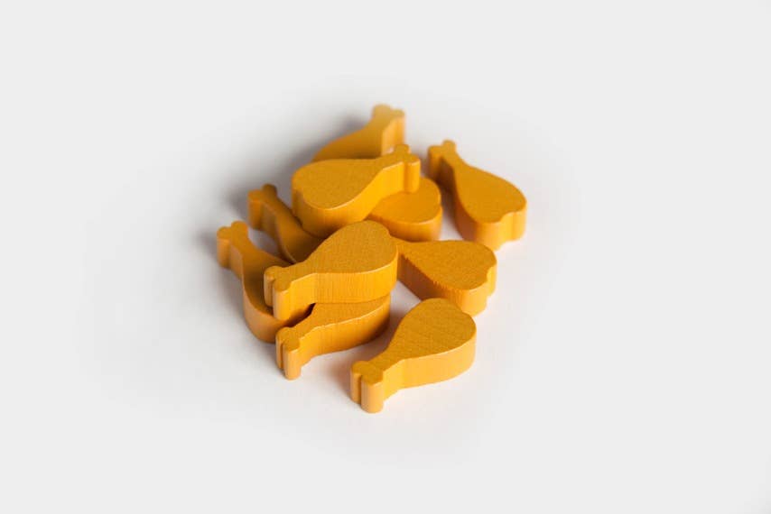 Mayday Games - Venta al por mayor Juegos de mesa - Juego de 10 fichas de carne o pollo (10 fichas de madera)0