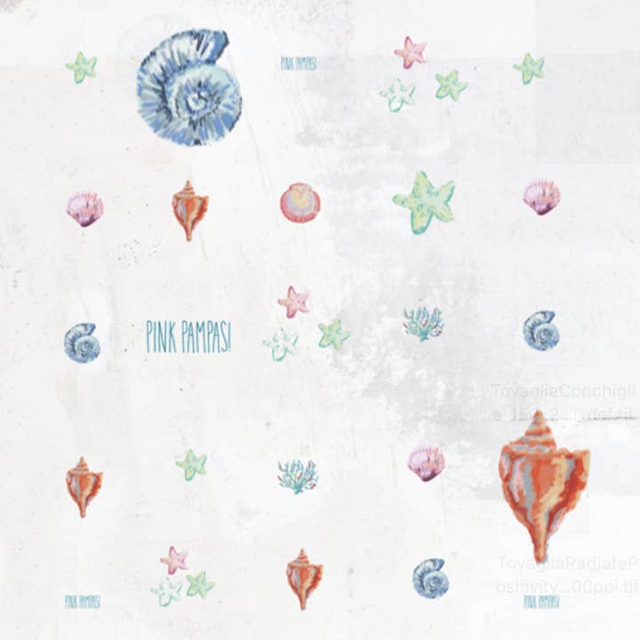 "MANIFESTE" DRAPÉ DÉCORATIF "MARINA" pour la vente par PINK PAMPAS