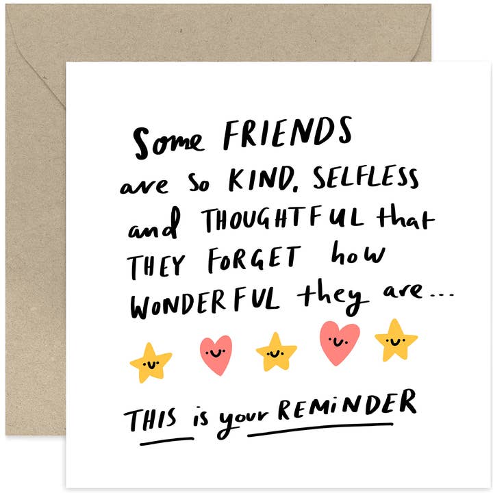 Citatkort för vänskapspåminnelse - Vänskapskort - Vänner för wholesale av Old English Company