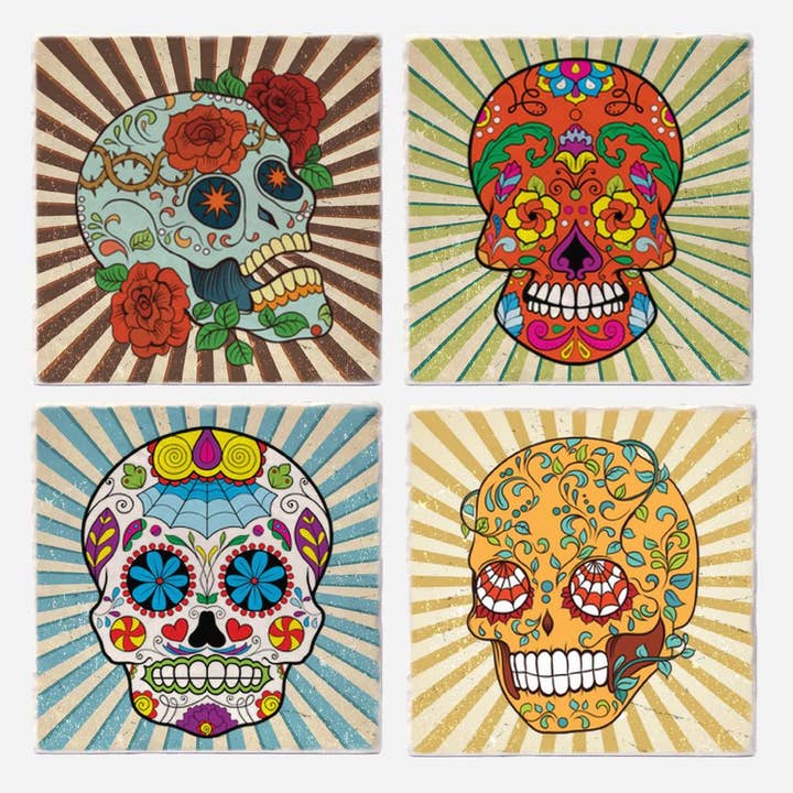 Versatile Coasters - Wholesale Coasters - Sugar Skulls Coasters