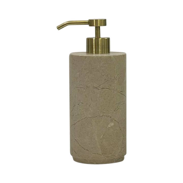 Eris Collection Verona Beige Marble - Soap Dispenser for wholesale by Marble Crafter