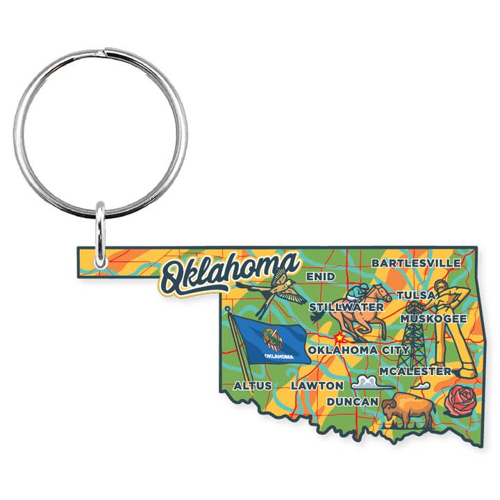Morris Magnets - Wholesale Keychain - Unisex - Keychain - Oklahoma Across America 2.01