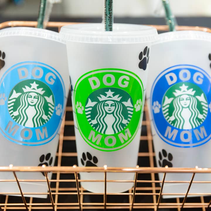 Dog Mom Starbucks Cup for wholesale by Made by Victoria K