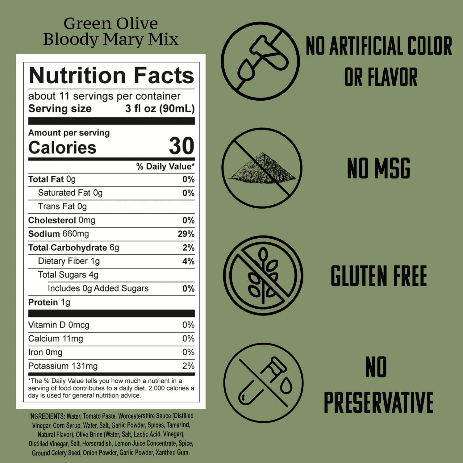 SPOOKY Craft Cocktail Mixes - Wholesale Cocktail Mix/Syrup - SPOOKY Bloody Mary- Dill Pickle & Green Olive 6-pk5