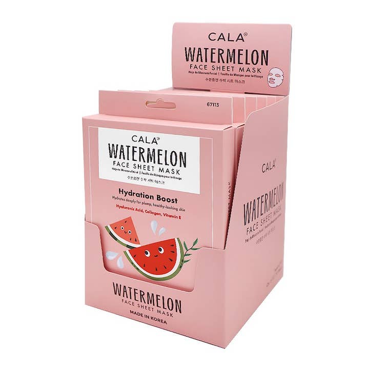 PINEAPPLE Beauty - Wholesale Skincare Face Mask - CALA 67113 Watermelon 5 Sheet Face Mask - 6 pcs