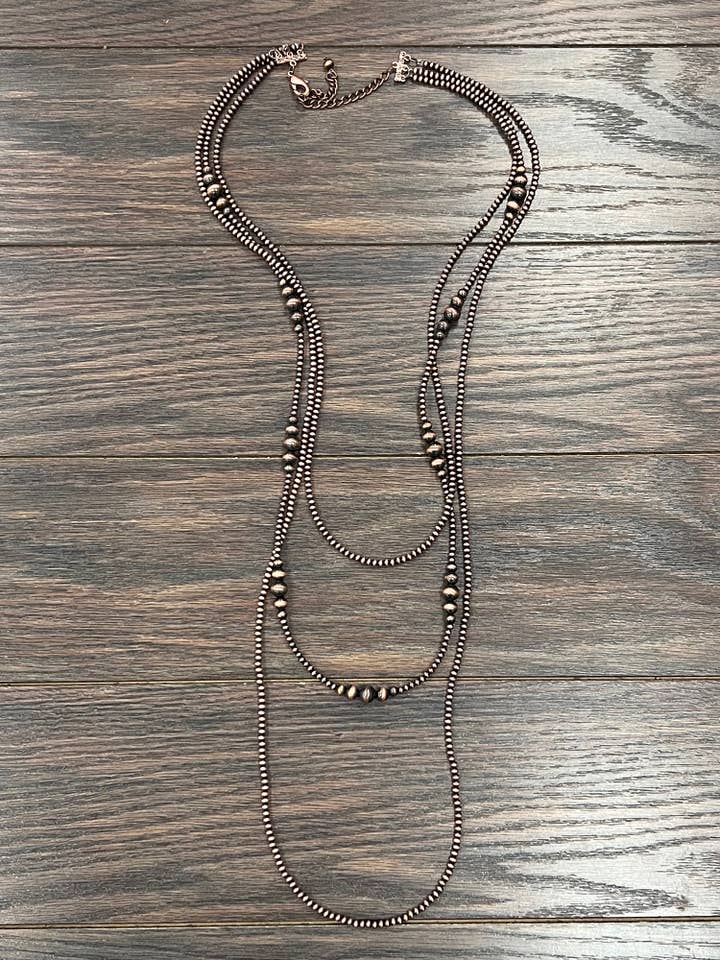 736455, Collana Artigianale con Perline Navajo in Rame per la vendita all'ingrosso da parte di ISAC Trading Inc