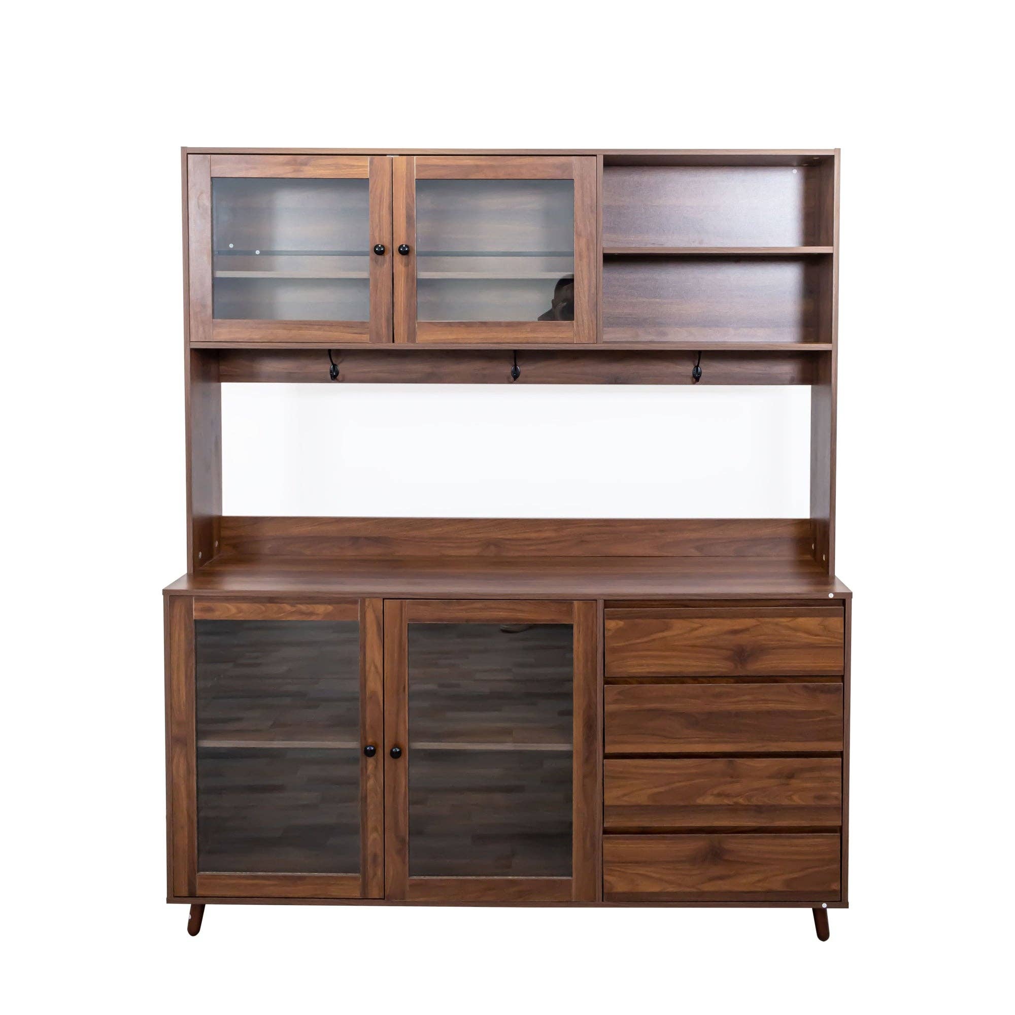 HOMYCASA DESIGN INC - Wholesale Cabinet - 63" Walnut Salon Multi-Functional Hairdressing Tool Cabinet8