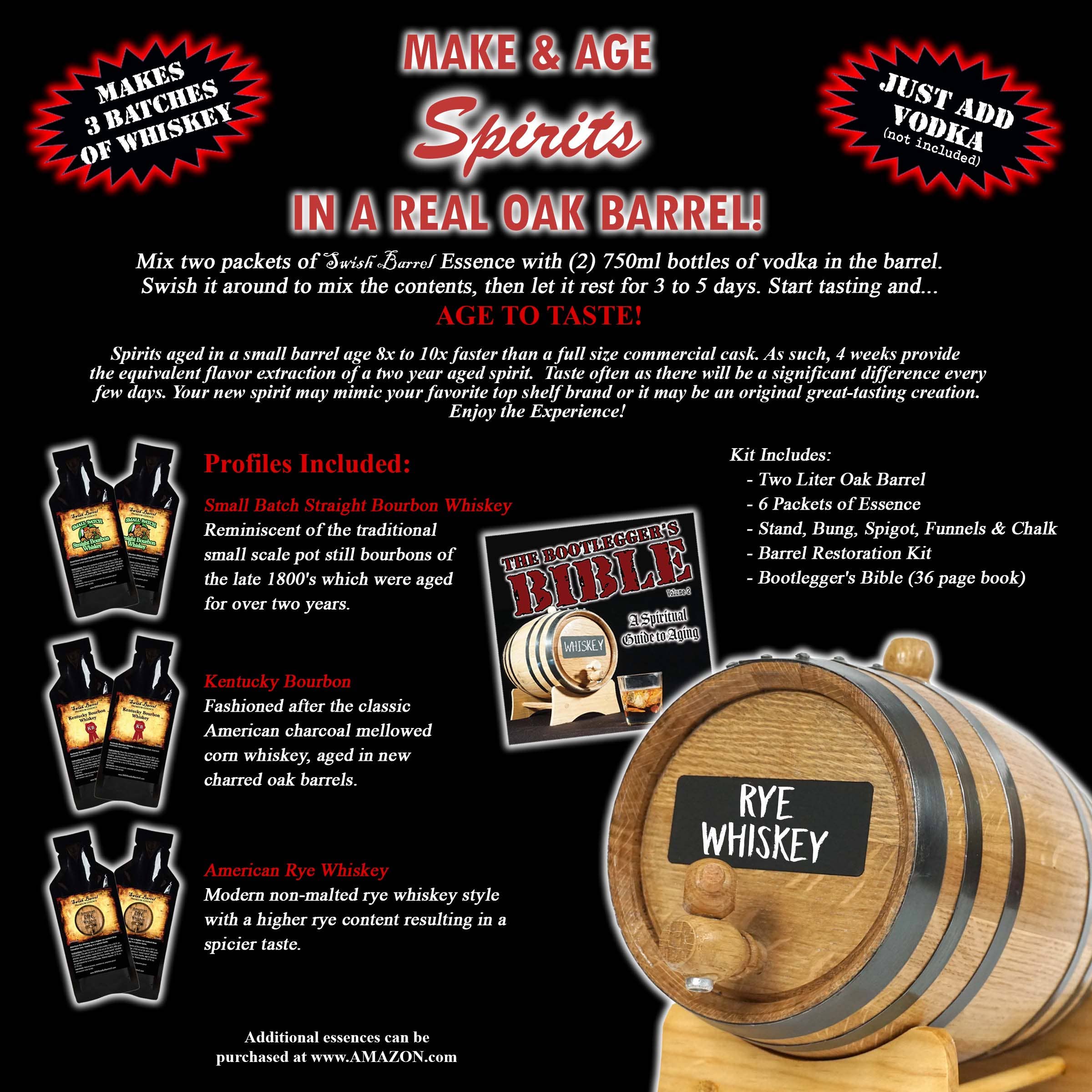 ThousandOaksBarrelCo. - Wholesale DIY Drink Kit - Bootleg Kit - American Craft Collection Whiskey Making Kit1