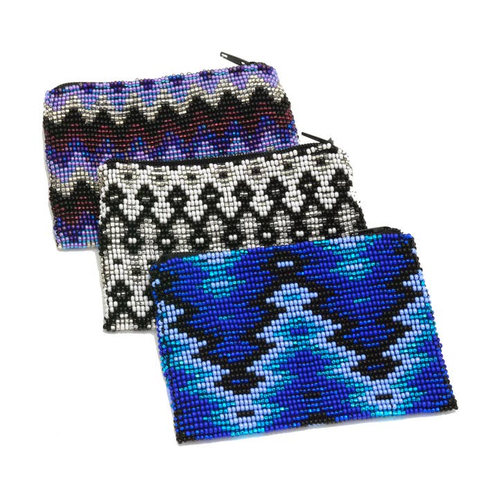 Coin Pouch Seed Beads - Multicolor Assorted for wholesale by DIAMANTI DESIGNS