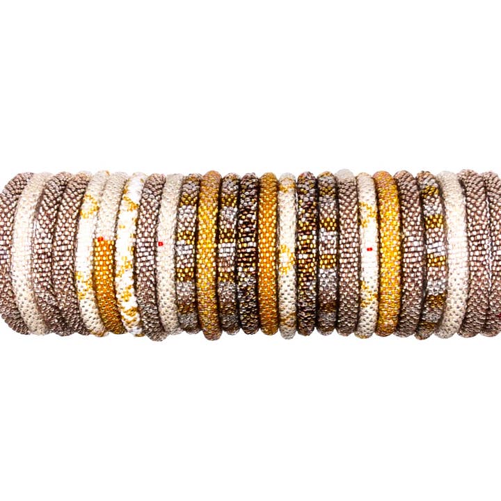 Noble Venture - Wholesale Beaded Bracelet - Champagne Bundle - 25 Bracelets