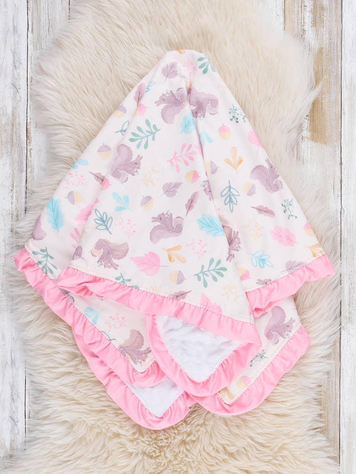 Marie Nicole Clothing - Wholesale Bedding Blanket - Kids & Baby - Squirrel Snuggies Blanket