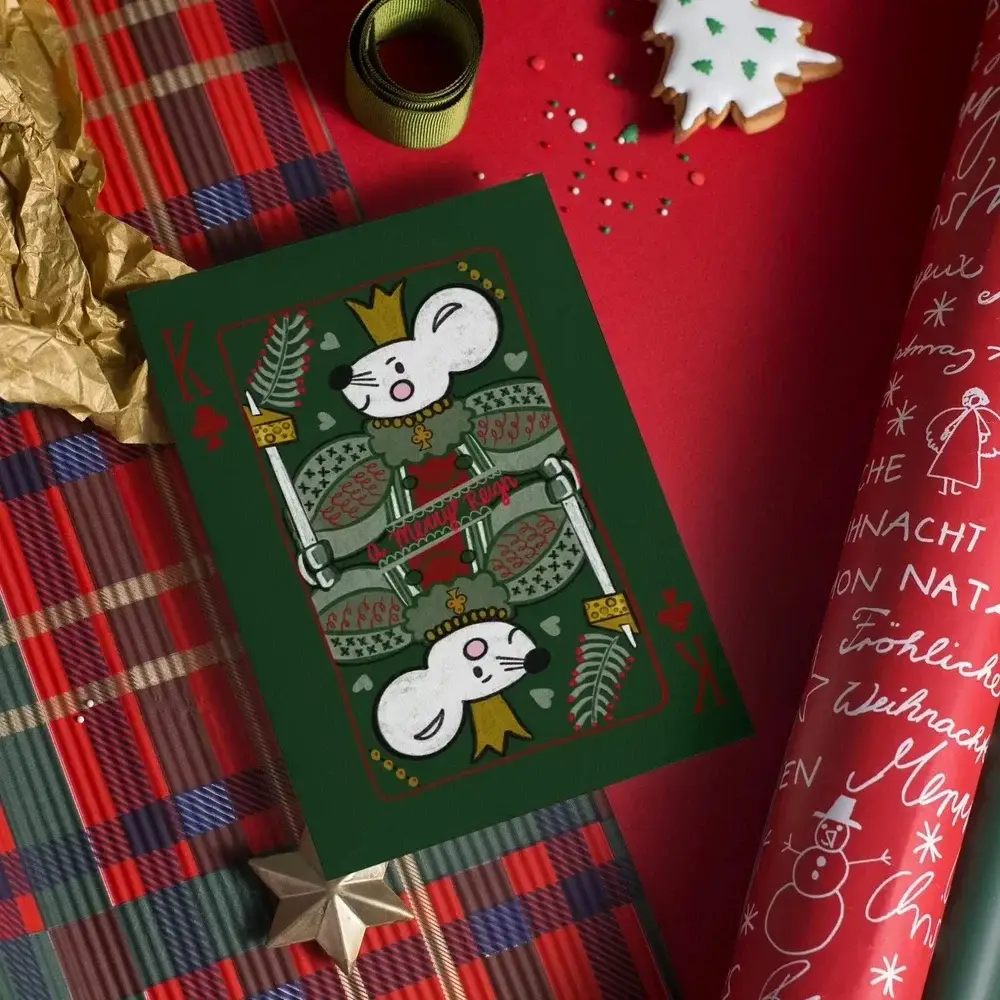 Puckleberry Finn - Wholesale Christmas Card - Mouse King Christmas Card0