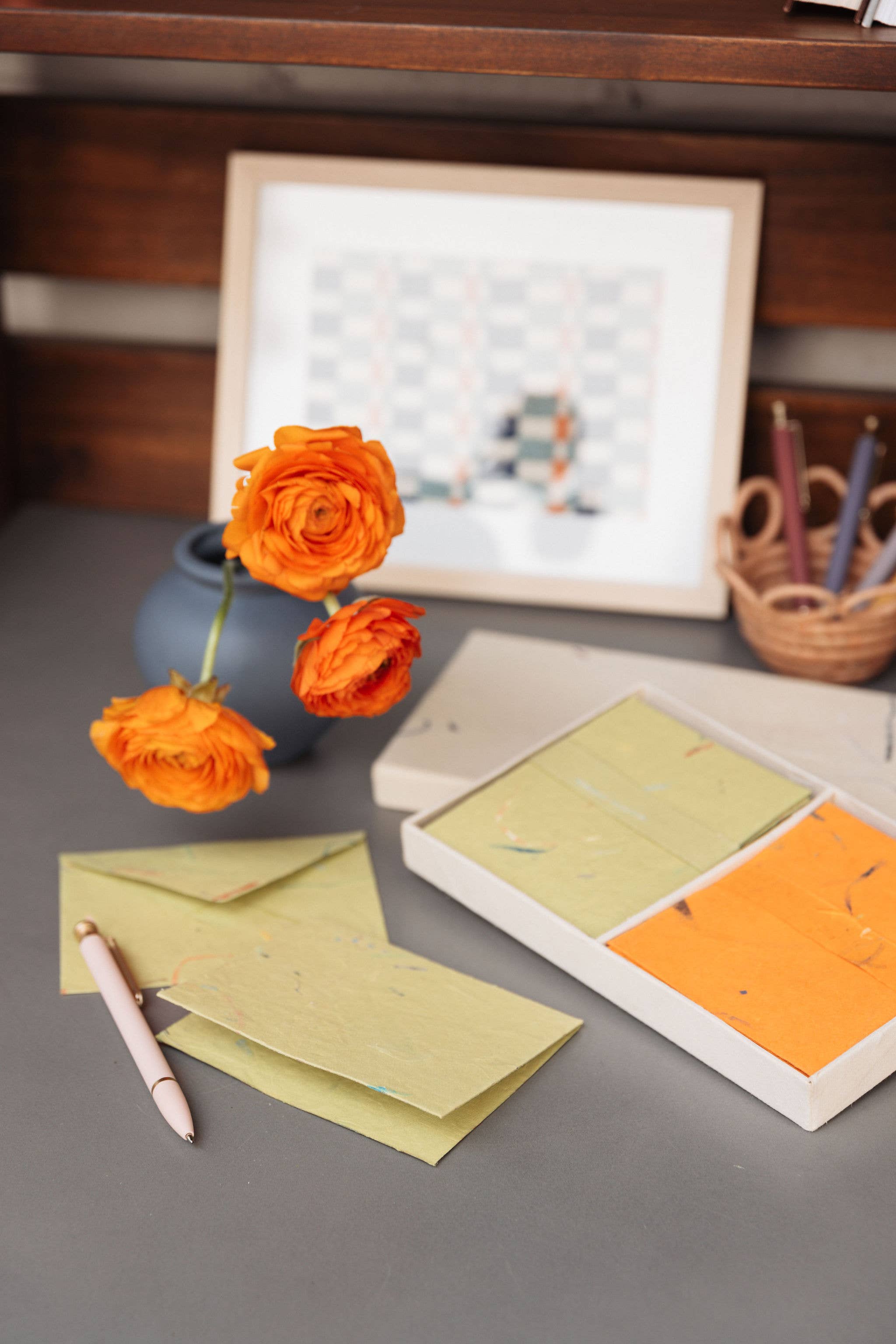 Sustainable Threads - Wholesale Stationery/Notecard Set - Notecards | Recycled Cotton | Different Strokes (set of 16)2