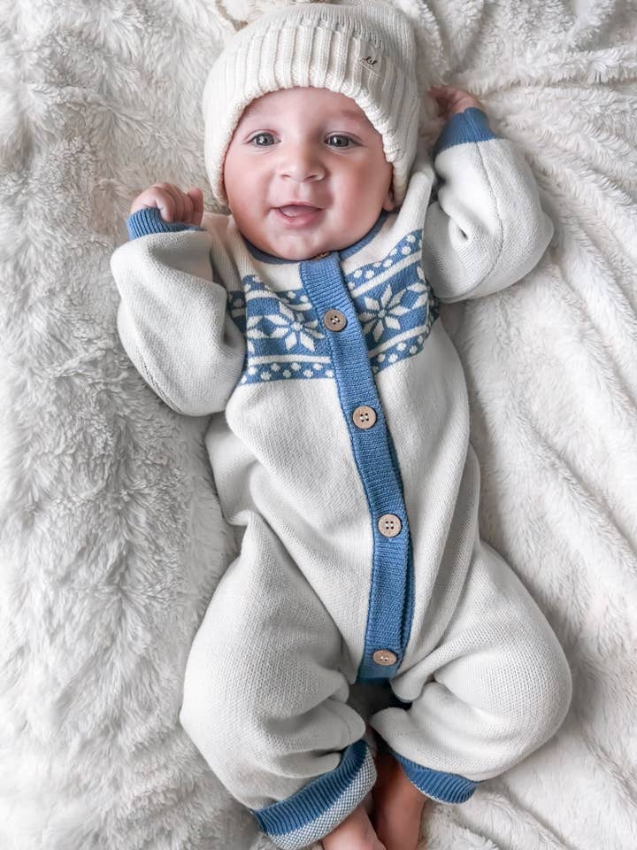 Cream Fair Isle Jumpsuit for wholesale on Faire3