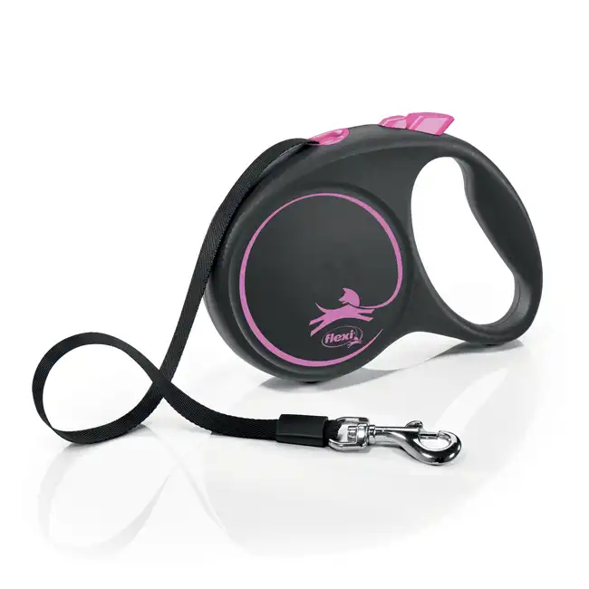 Croci Group - Wholesale Pet Leash - Dog - Retractable Leash 5M - Black Design Tape - Flexi2