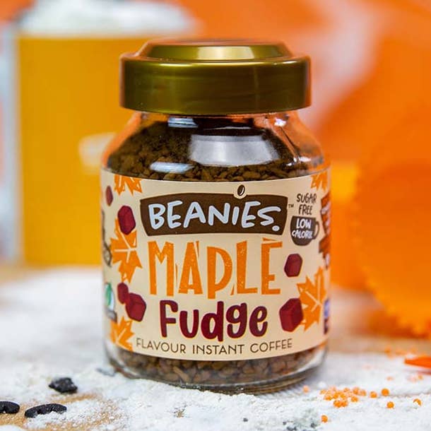 Beanies The Flavour Co. Ltd – wholesale Instant coffee/espresso – Beanies 50g Maple Fudge Instant Flavoured Coffee0
