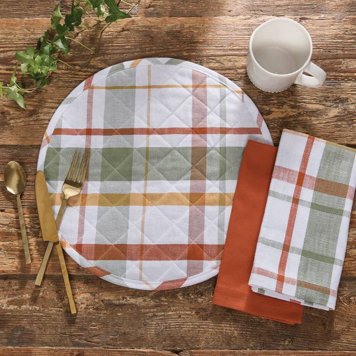 Shades Of Fall Quilted Placemat for wholesale by Split P
