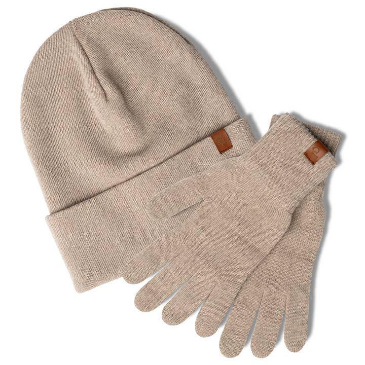 menique - Wholesale Beanie – Women's - Women's Knitted Beanie & Gloves 2-Piece Set5