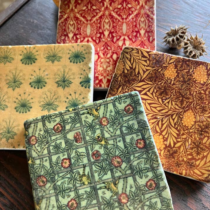 The Painted Lily - Wholesale Coasters - Rich Tapestry stone coasters - case of 40