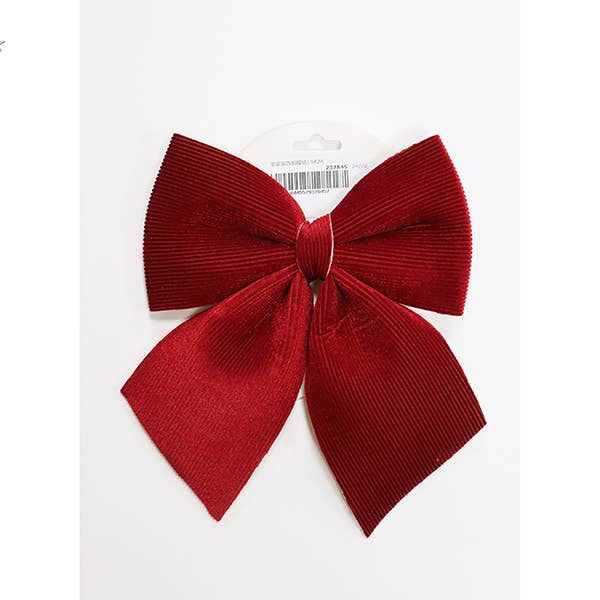 LA RUTA DE LAS IMPORTACIONES SL - Wholesale Christmas Decoration - Christmas Ribbons 2 Sizes 1Pc Red (N232)