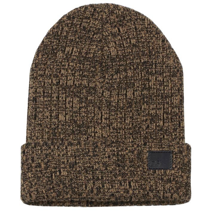 Black & Brown Melange Beanie for wholesale by DIBI