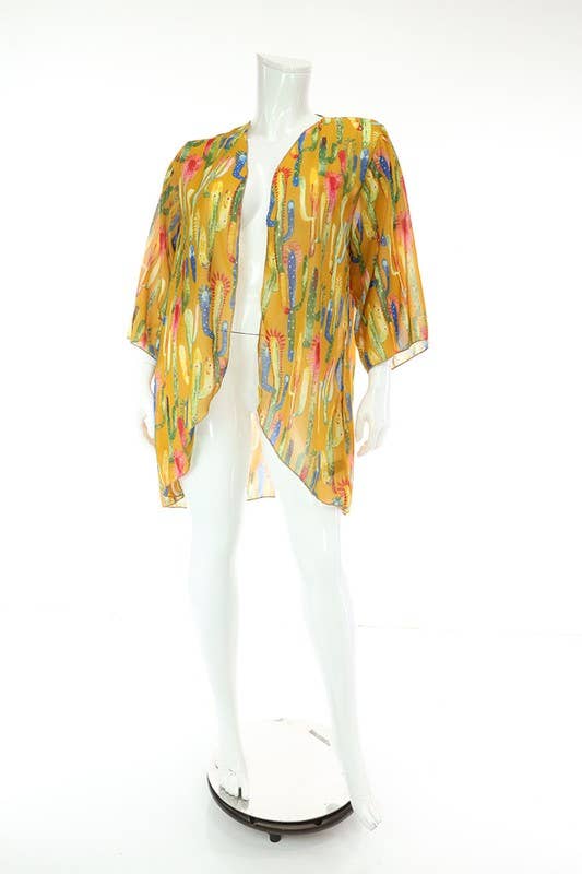 SEXY STAR DESIGN INC – wholesale Kimono - Dam – Plusstorlek Ny Stil Dam Chiffon Kimonoärmar1