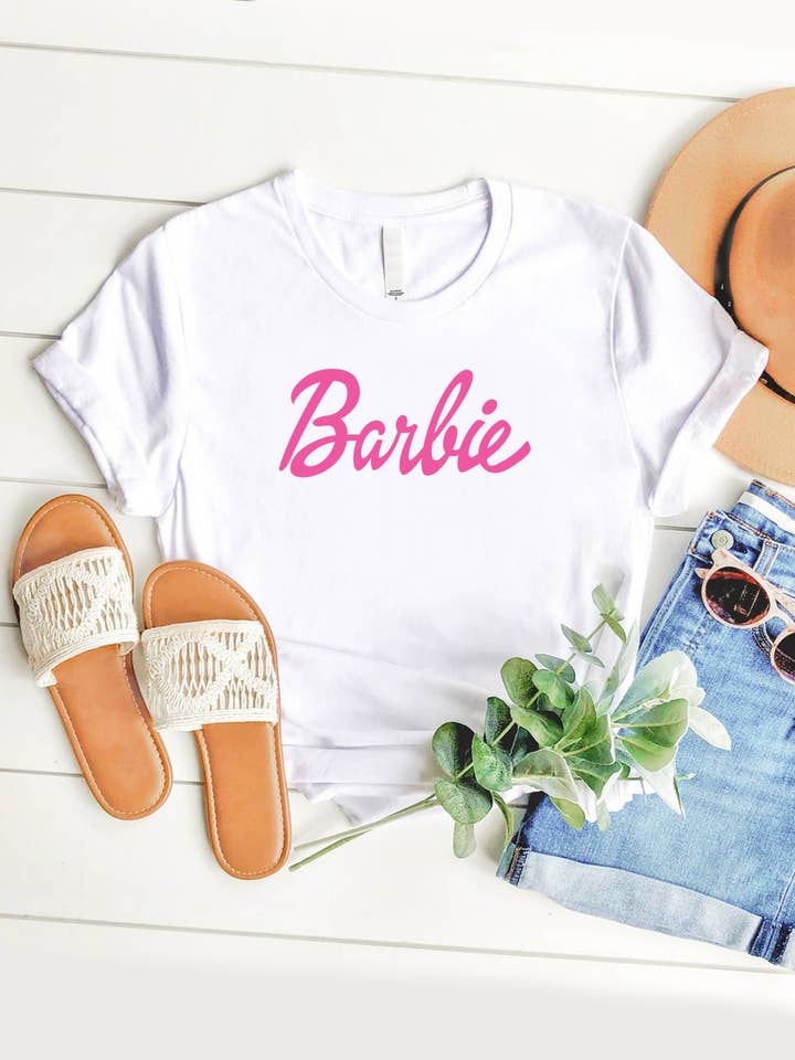PINK NABI - Wholesale Screen Printed T-Shirt - Women's - Barbie Screen Printed Women's Cotton T-Shirt1