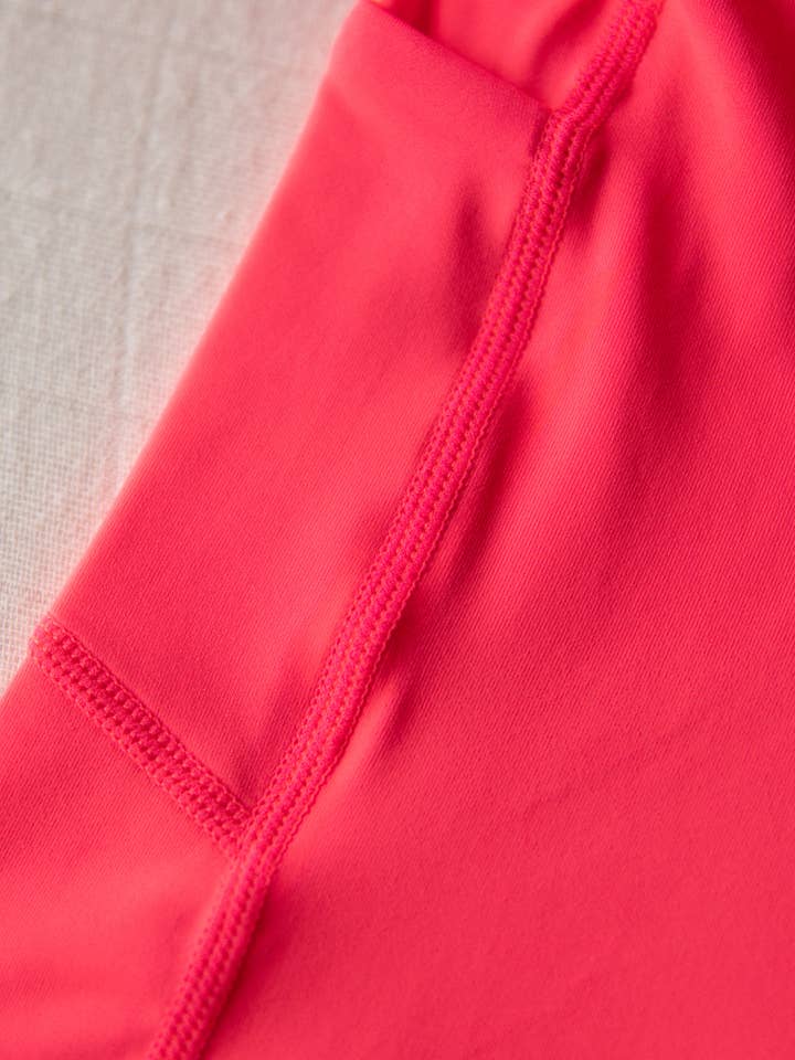 Sweethoney Clothing - Wholesale Skort - Kids - Layered Tennis Skort - Neon Pink