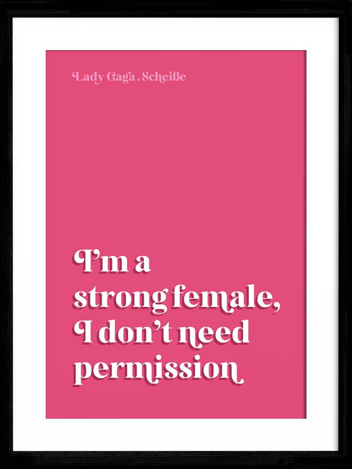 Impresión artística en brillo de alta calidad de Lady Gaga para venta al por mayor de Oh So Connie