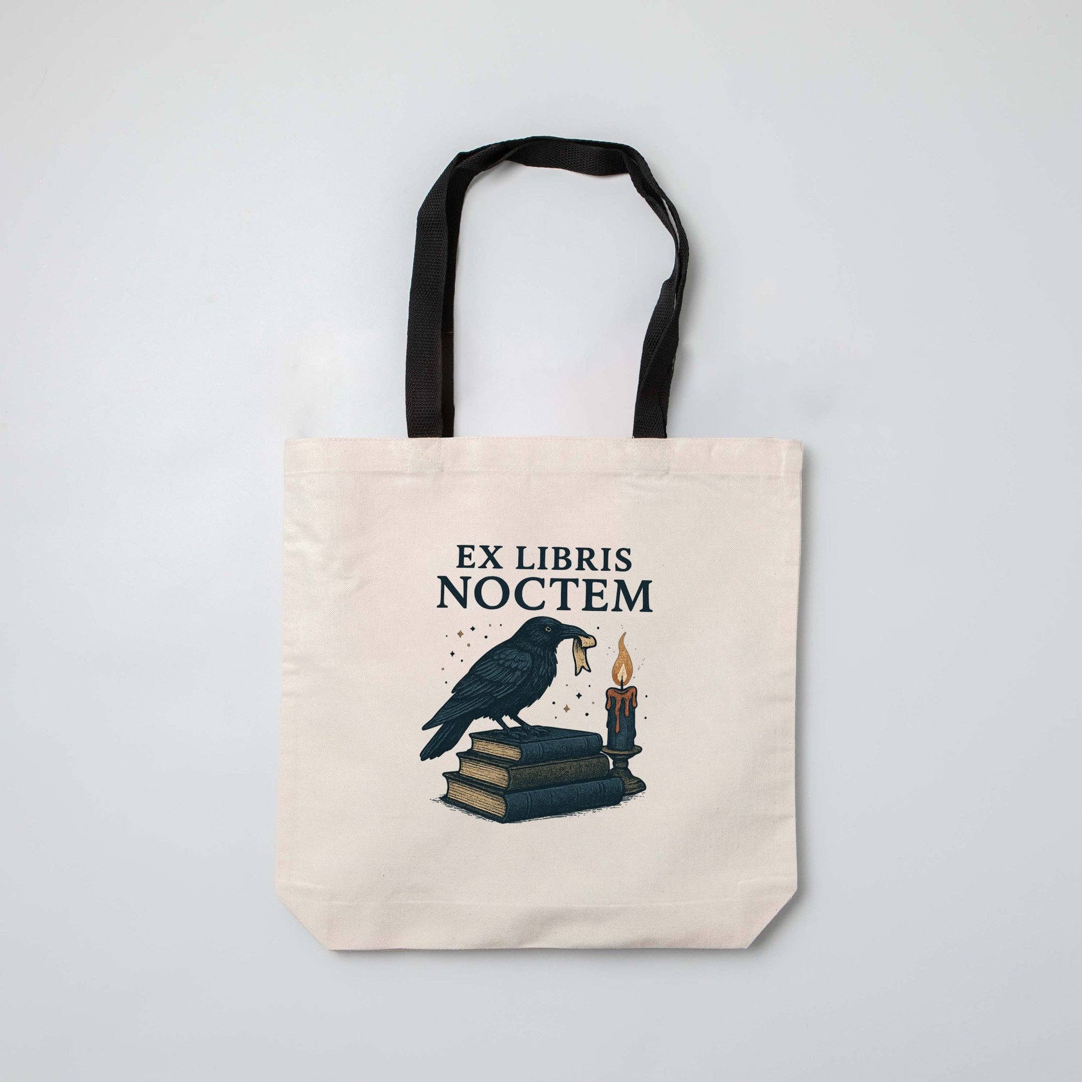 The Obstinate Octopus - Wholesale Tote Bag - Unisex - "Ex Libris Noctem" Halloween Themed Book Bag0
