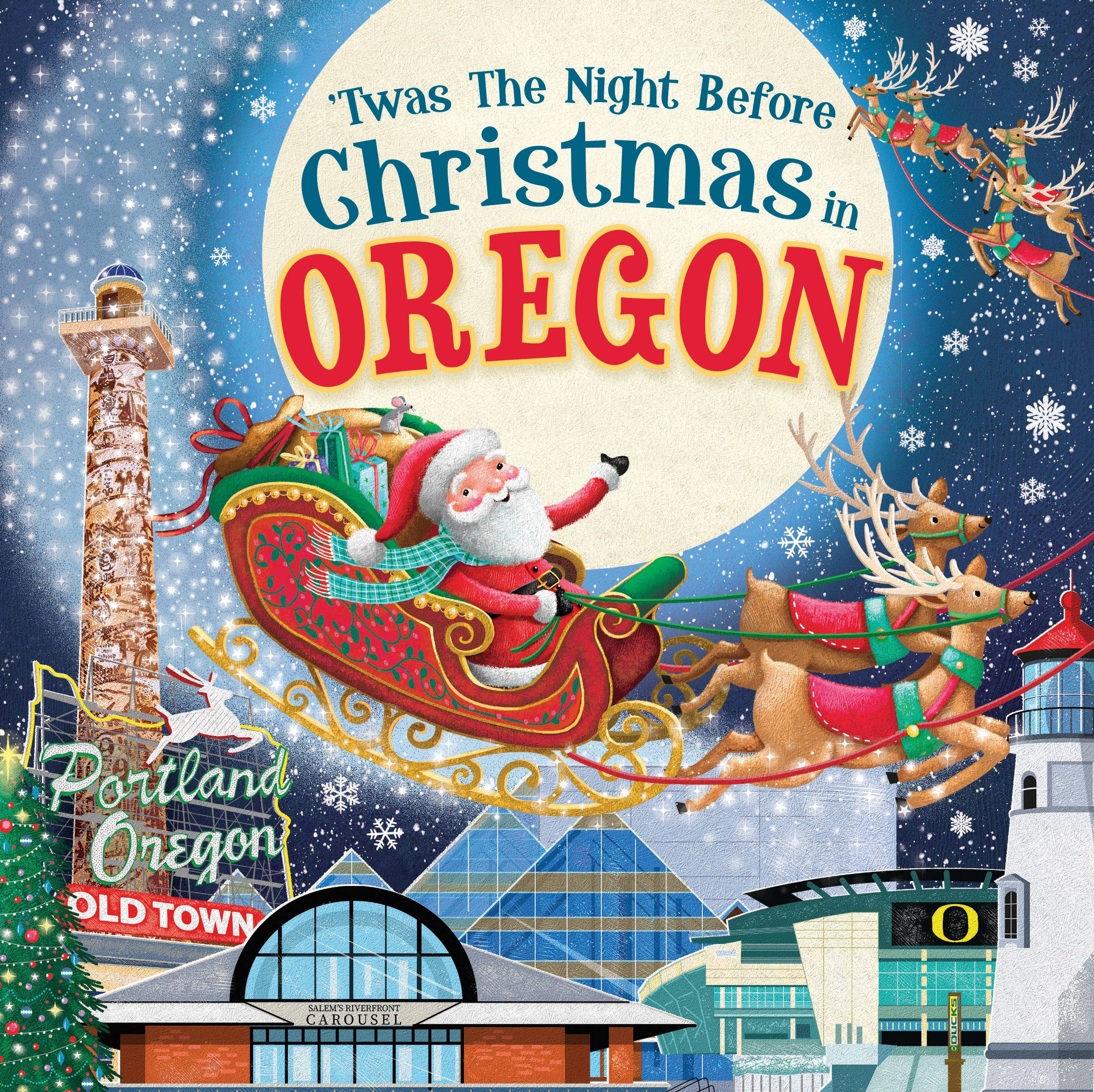 Sourcebooks - Wholesale Early Reader Book (6-8) - 'Twas the Night Before Christmas in Oregon (HC)0