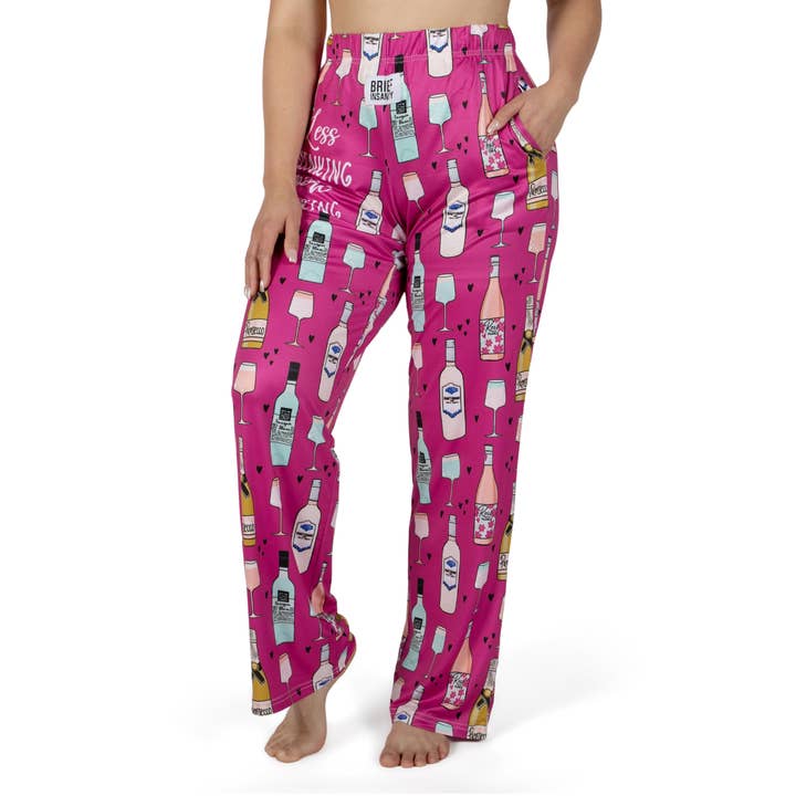 BRIEF INSANITY - Wholesale Lounge Sweatpants/Joggers - Women's - Less Thinking more Drinking